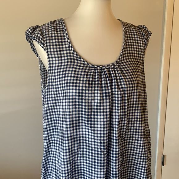 [CP Shades] Navy/White Gingham Dress - Size Small - Picture 2 of 5